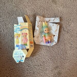 Authentic Sonny angel I love rainy day SECRET raincoat rabbit